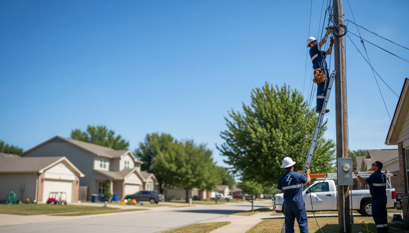 Residential electrician providing installation services in Three Rivers, TX